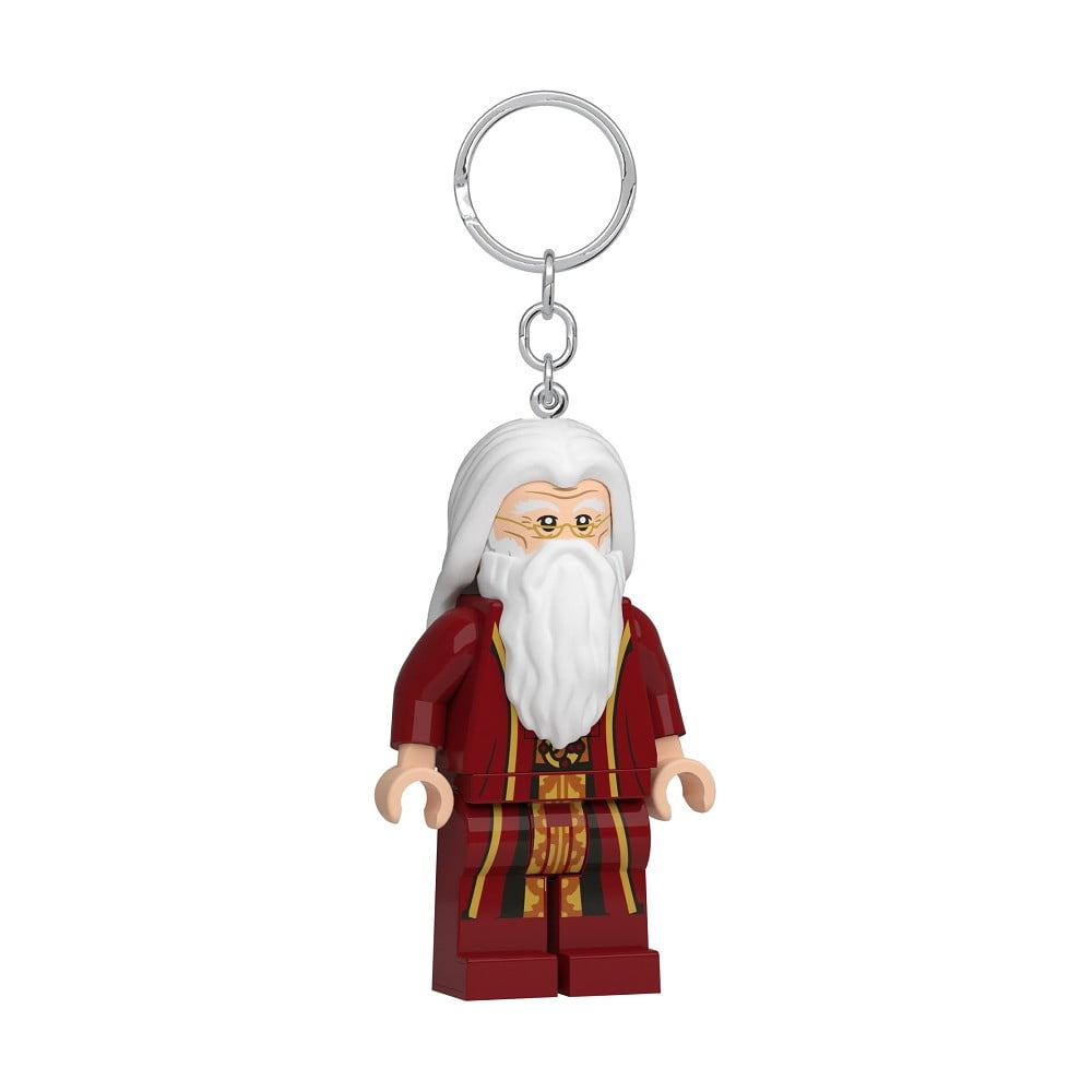Červená kľúčenka so svietidlom Harry Potter Professor Dumbledore – LEGO®