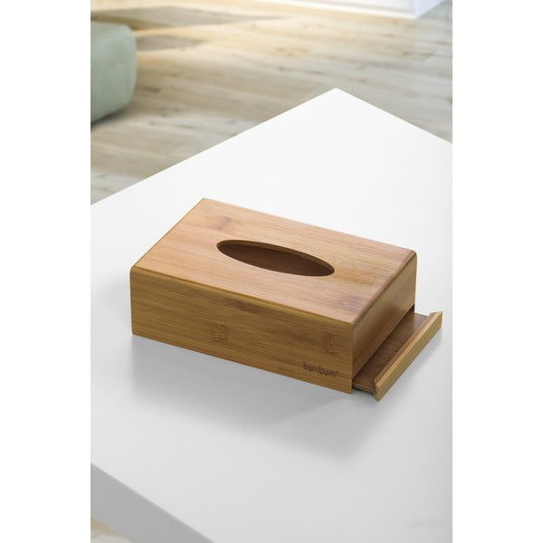 Bambusový box na vreckovky Bambum Metta, 19 × 12,3 cm