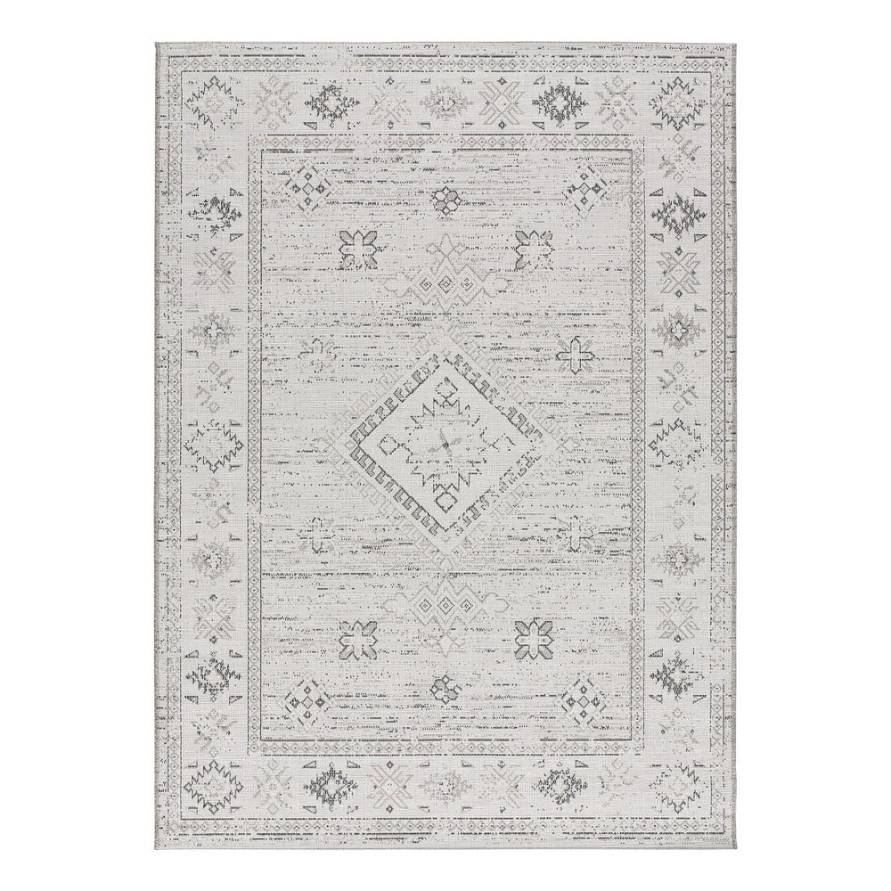 E-shop Béžovo-sivý vonkajší koberec Universal Ballia, 77 x 150 cm