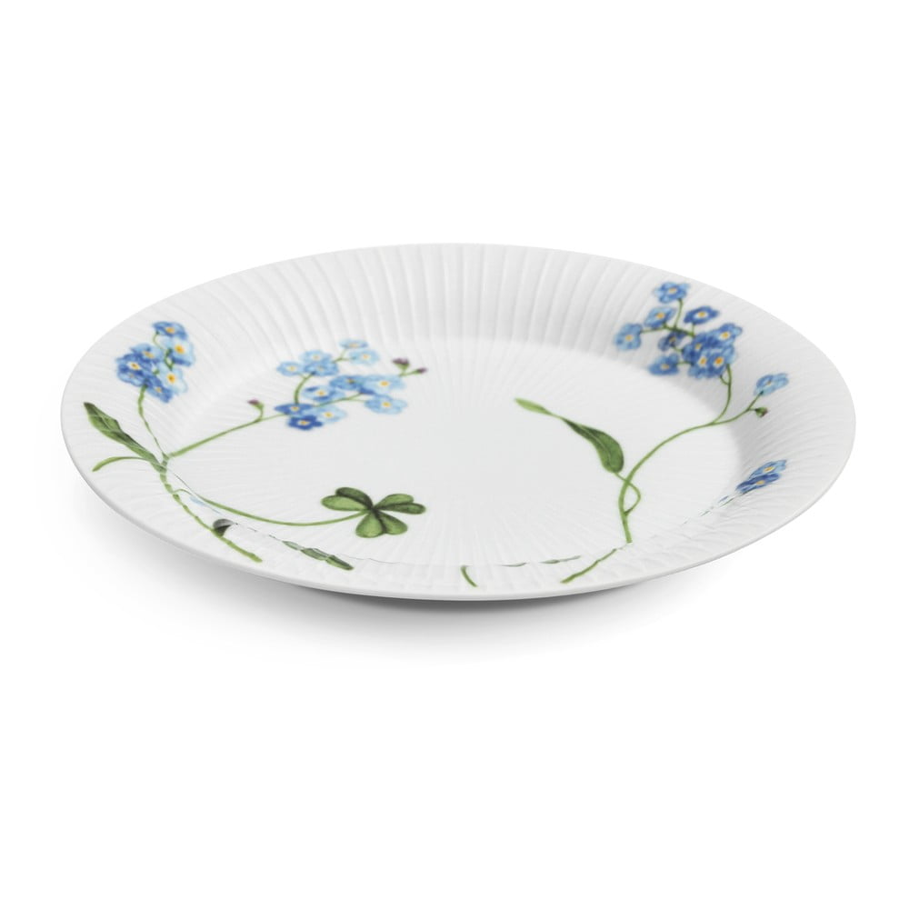 Biely dezertný porcelánový tanier s veľkonočným motívom ø 22 cm Hammershøi Summer – Kähler Design