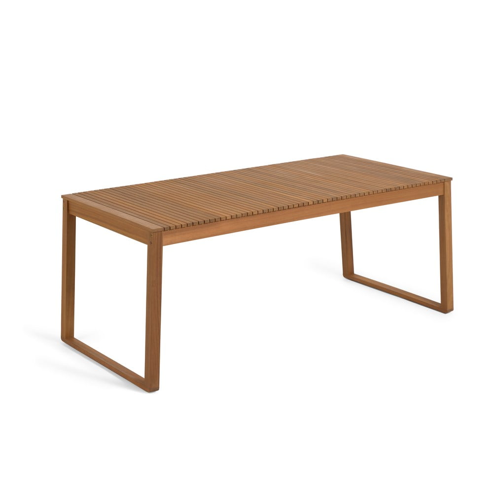 E-shop Záhradný jedálenský stôl z akáciového dreva Kave Home Emili, 180 x 90 cm