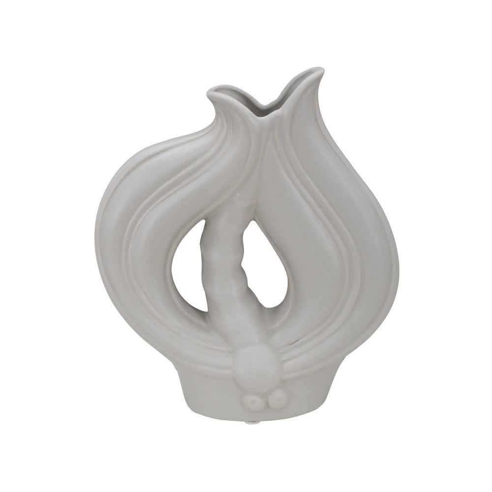 Svetlosivá porcelánová váza Mauro Ferretti Lein