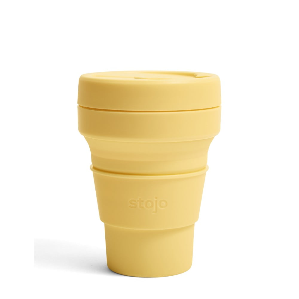 E-shop Žltý skladací cestovný hrnček Stojo Pocket Cup Mimosa, 355 ml
