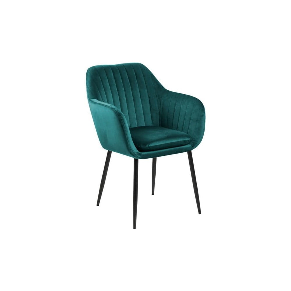 E-shop Zelená jedálenská stolička s kovovou podnožou Bonami Essentials Emilia