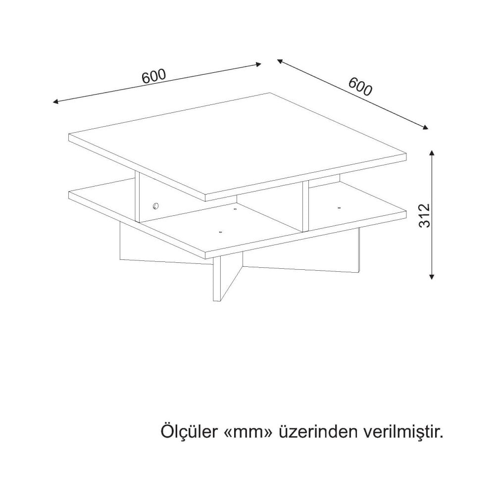 Obrázok 2-poschodový konferenčný stolík Hamton