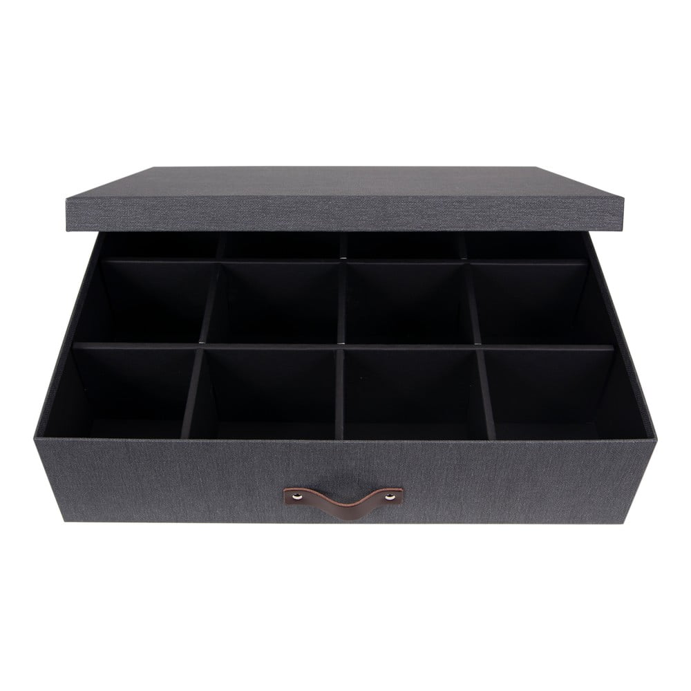E-shop Čierna škatuľa s priehradkami Bigso Box of Sweden Jakob