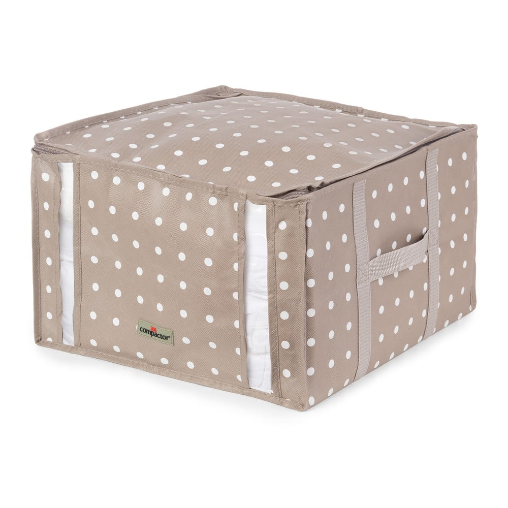 E-shop Svetlohnedý úložný box na oblečenie Compactor Rivoli, 42 x 40 cm