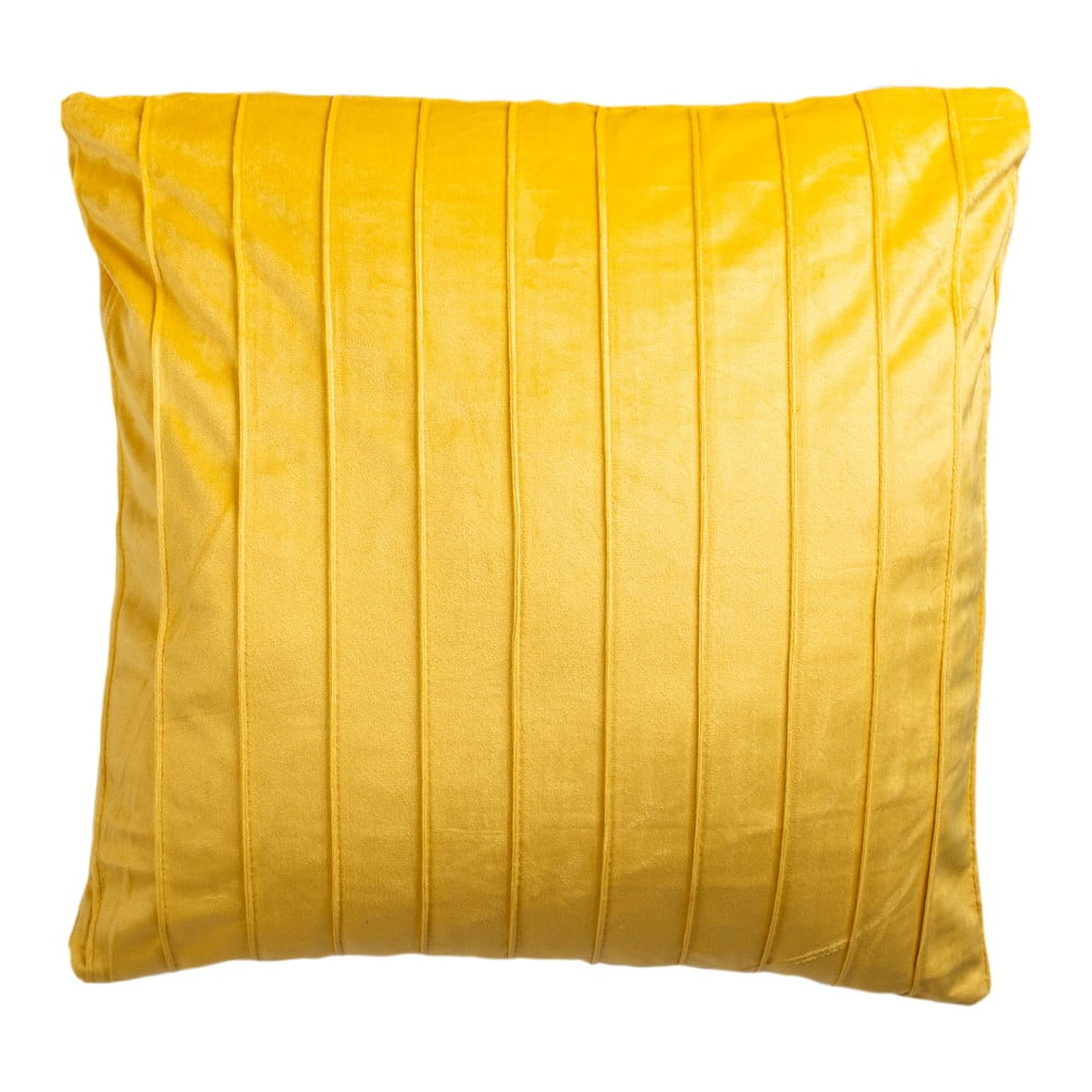 E-shop Žltý dekoratívny vankúš JAHU collections Stripe, 45 x 45 cm
