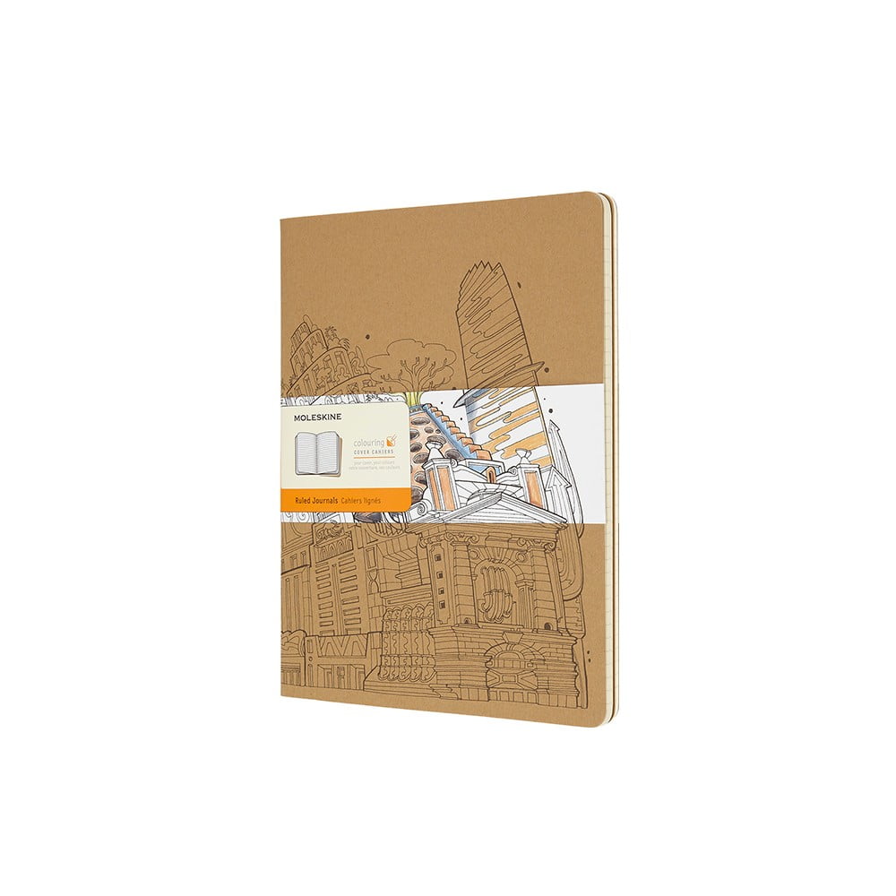 E-shop Hnedý linajkový zápisník Moleskine Cahier, 192 strán