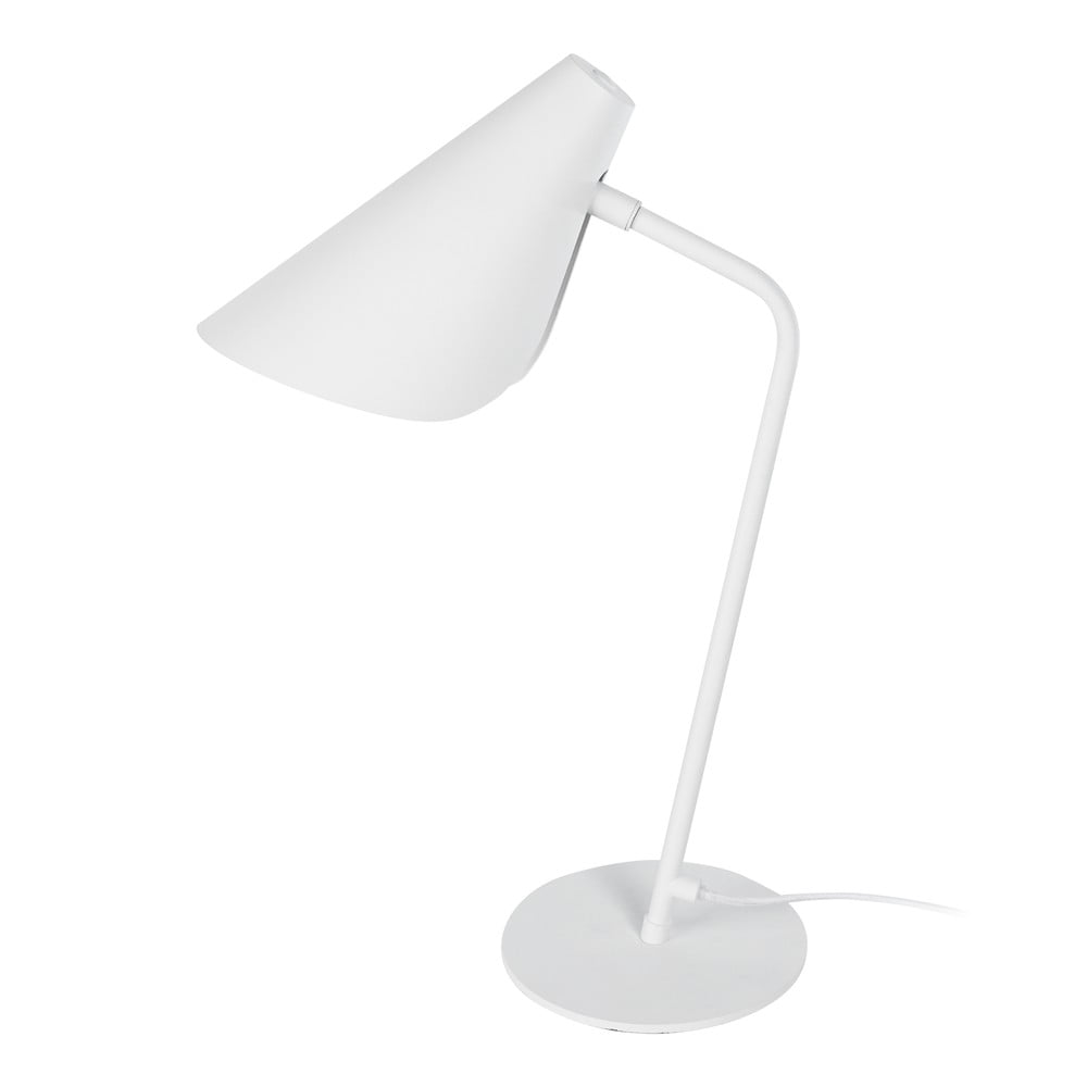 E-shop Biela stolová lampa SULION Lisboa, výška 45 cm