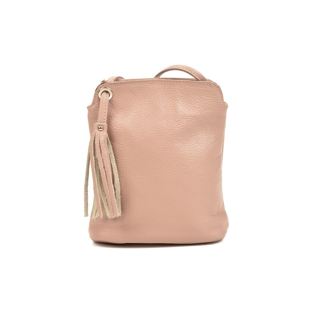 Ružovobéžový dámsky kožený batoh Carla Ferreri Harro