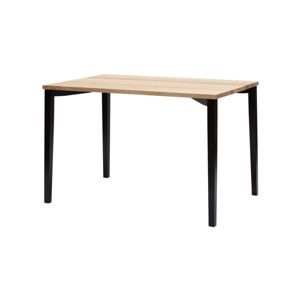 E-shop Čierny jedálenský stôl Ragaba TRIVENTI, 80 × 120 cm