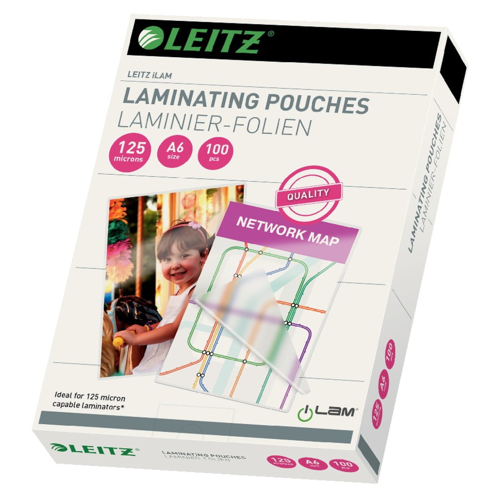 E-shop Súprava 100 laminovacích fólií Leitz, A6, 125 mic