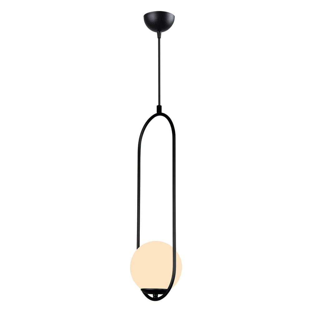E-shop Čierne závesné svietidlo Squid Lighting Arch, výška 146 cm