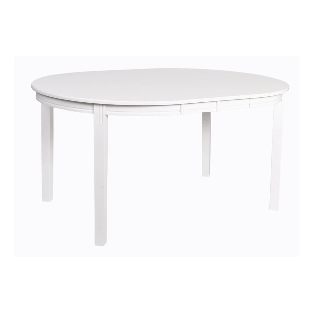 E-shop Biely rozkladací jedálenský stôl Rowico Wittskar, 150 × 107 cm