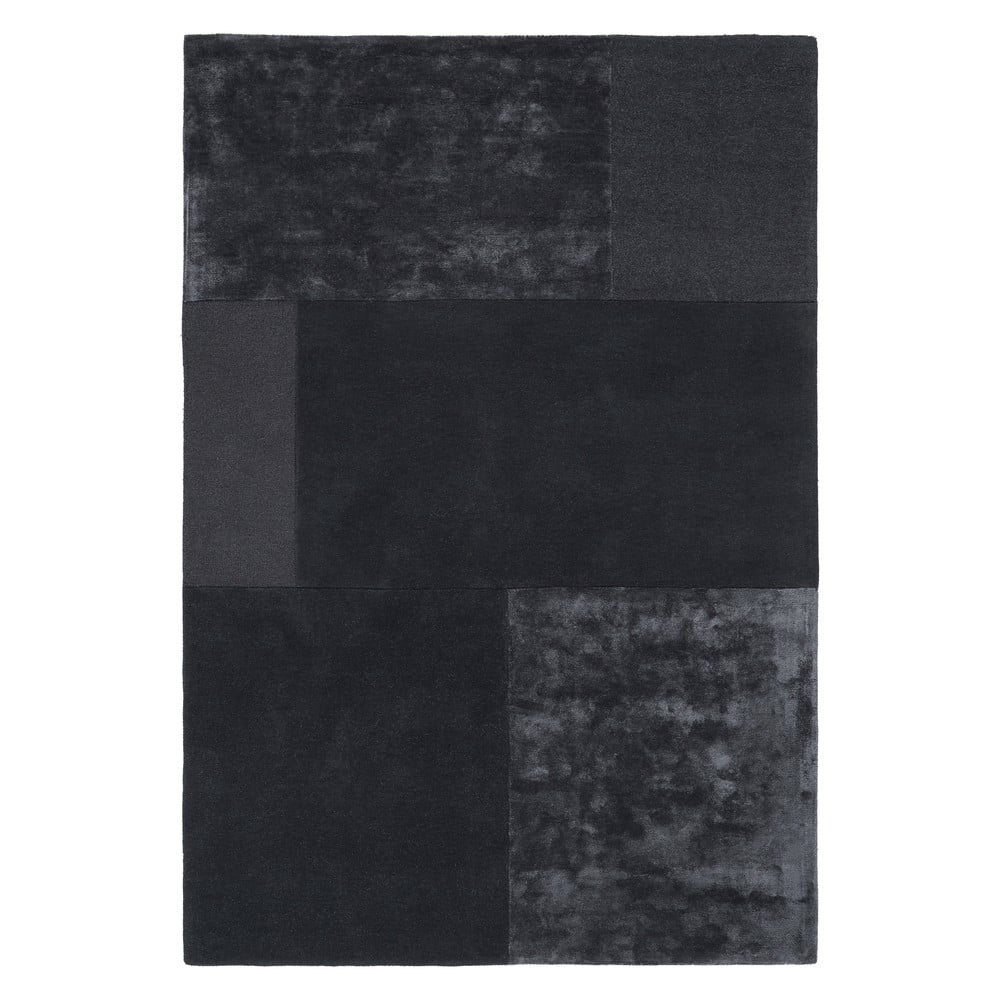 Antracitovosivý koberec Asiatic Carpets Tate Tonal Textures, 160 x 230 cm