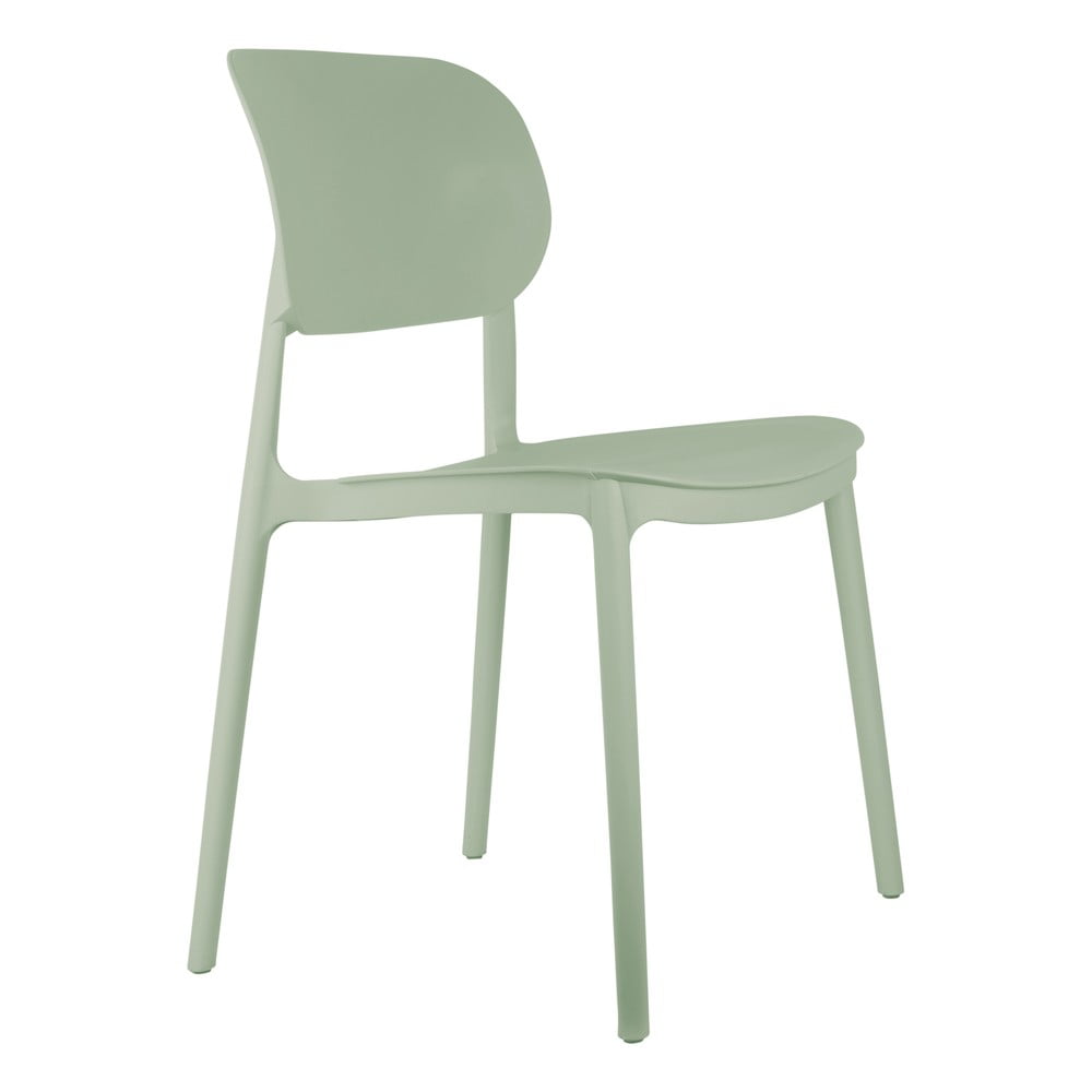 Svetlozelené plastové jedálenské stoličky v súprave 4 ks Cheer – Leitmotiv
