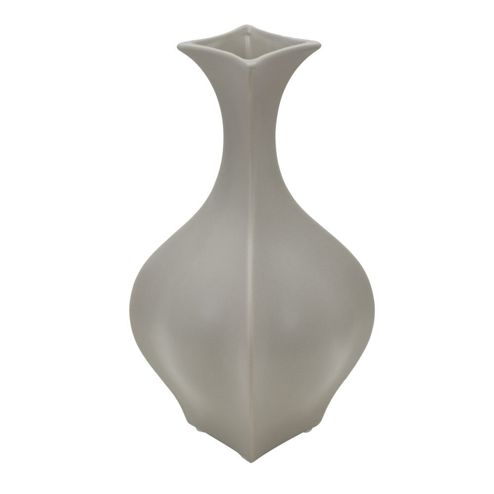 Sivá porcelánová váza Mauro Ferretti Fat