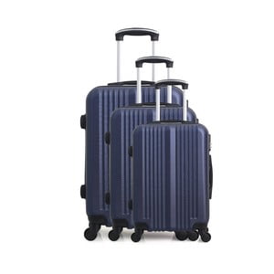 Sada 3 modrých cestovných kufrov na kolieskach Hero San Diego