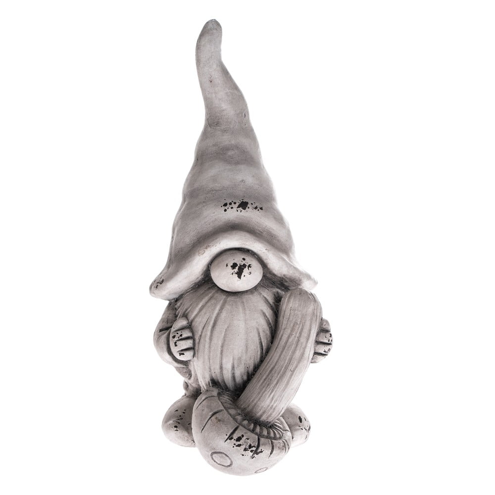 E-shop Sivá dekorácia Dakls Gnome, výška 44,5 cm