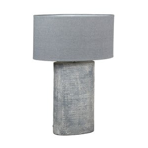 Sivá keramická stolová lampa Santiago Pons Coastal, výška 71 cm