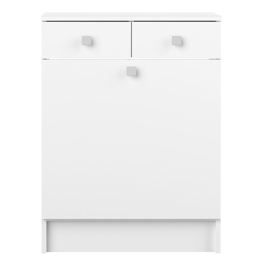 E-shop Biela nízka kúpeľňová skrinka 60x82 cm Combi - TemaHome