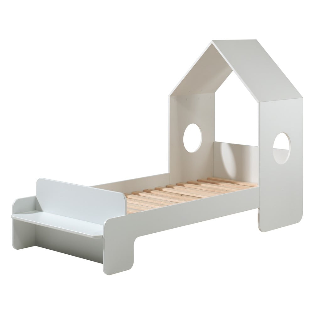 E-shop Biela detská posteľ Vipack Casami, 90 x 200 cm