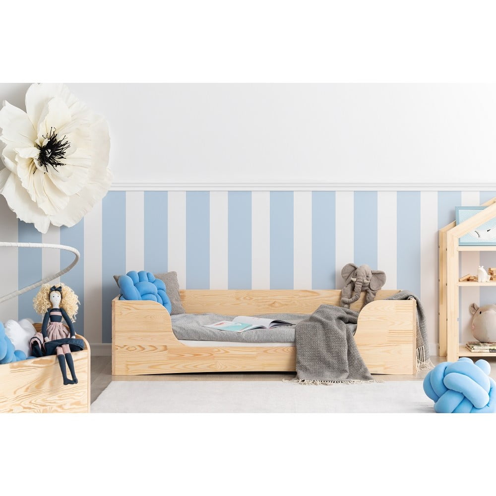 E-shop Detská posteľ z borovicového dreva Adeko Pepe Dan, 80 x 160 cm