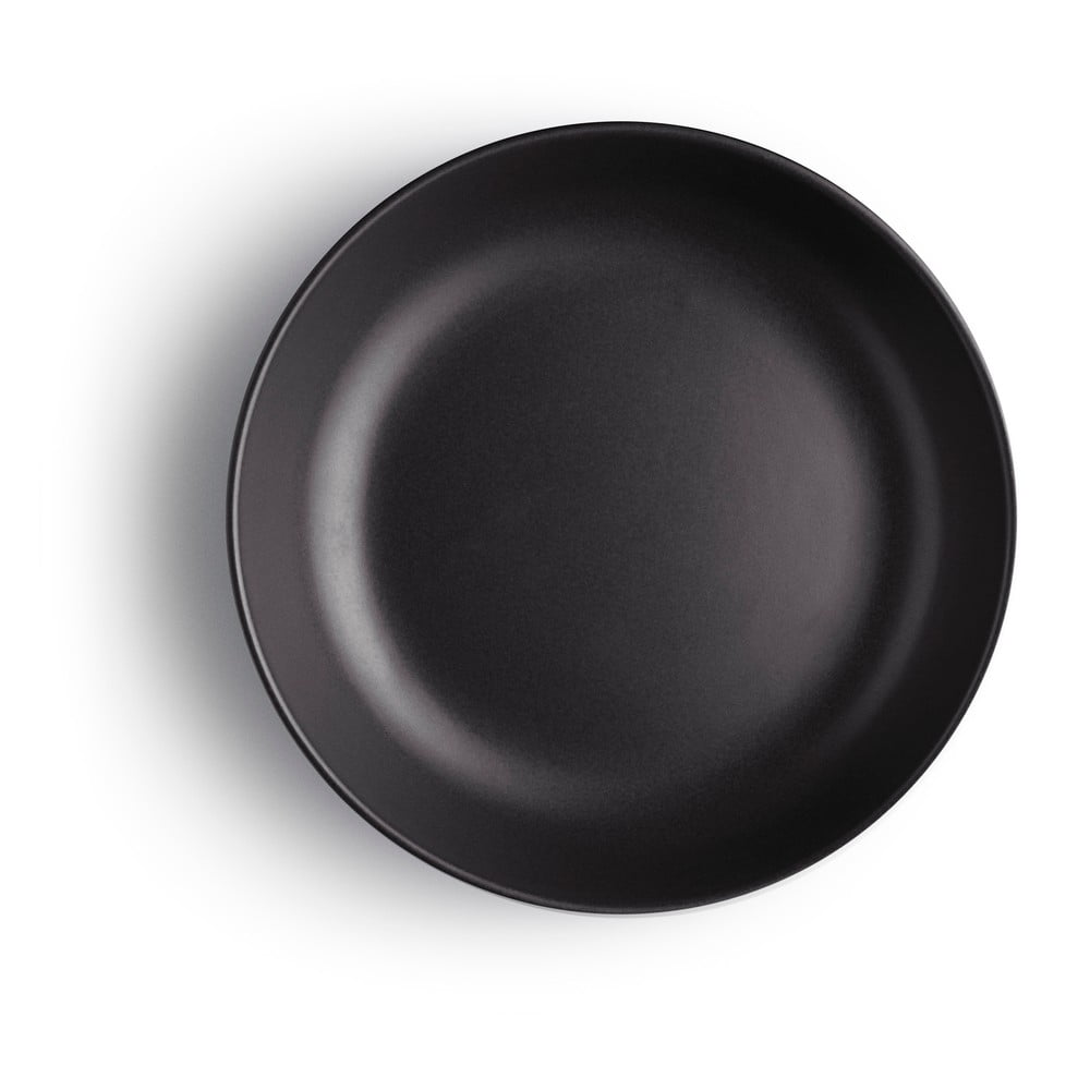 E-shop Čierny kameninový hlboký tanier Eva Solo Nordic, 20 cm
