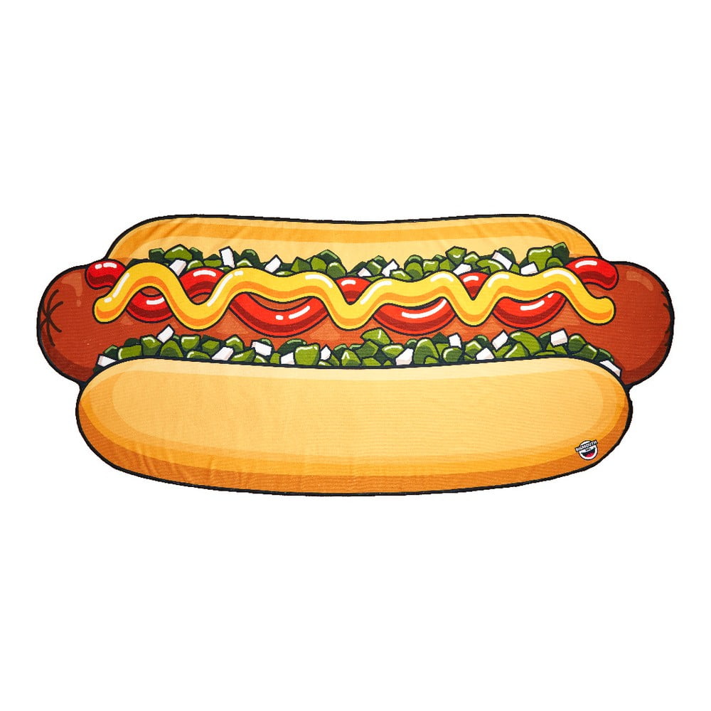 E-shop Plážová deka v tvare hot dogu Big Mouth Inc., 215,9 x 95,5 cm