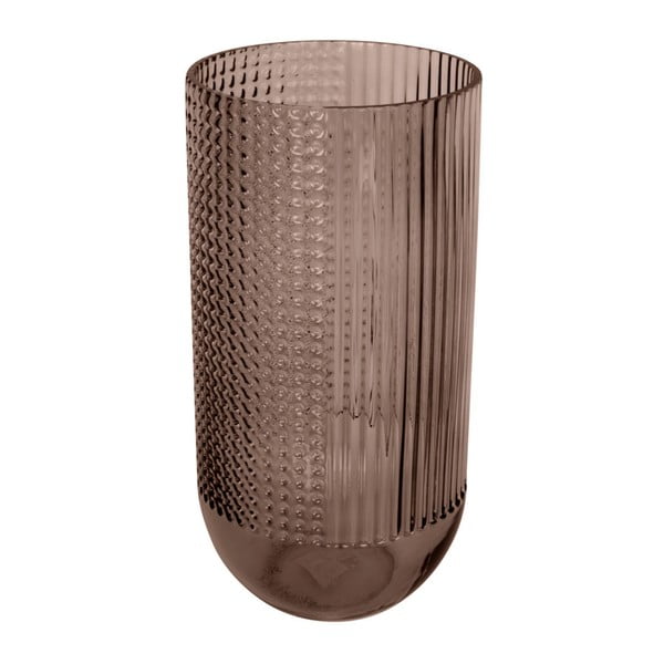Hnedá sklenená váza PT LIVING Attract, výška 30 cm