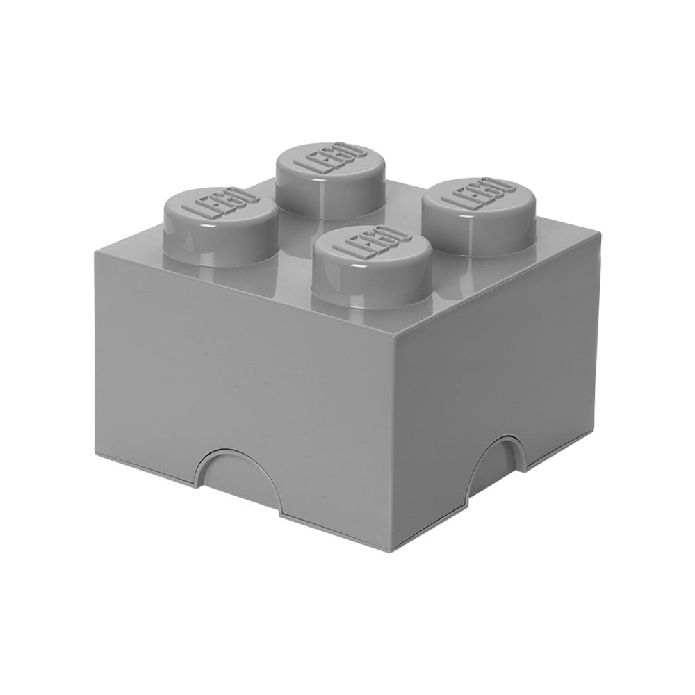 E-shop Sivý úložný box štvorec LEGO®