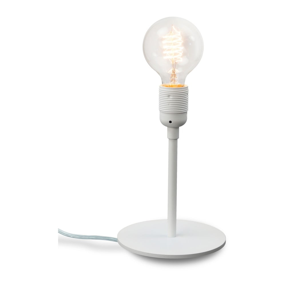 E-shop Biela stolová lampa Bulb Attack Uno