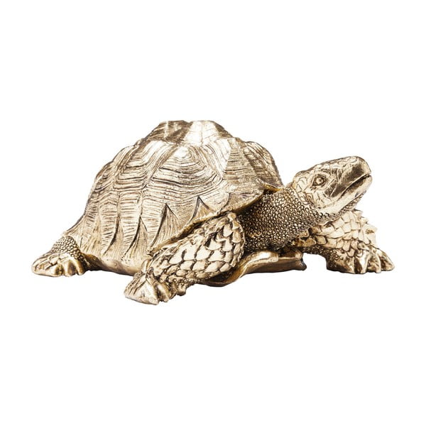 Dekoratívna soška v zlatej farbe Kare Design Turtle