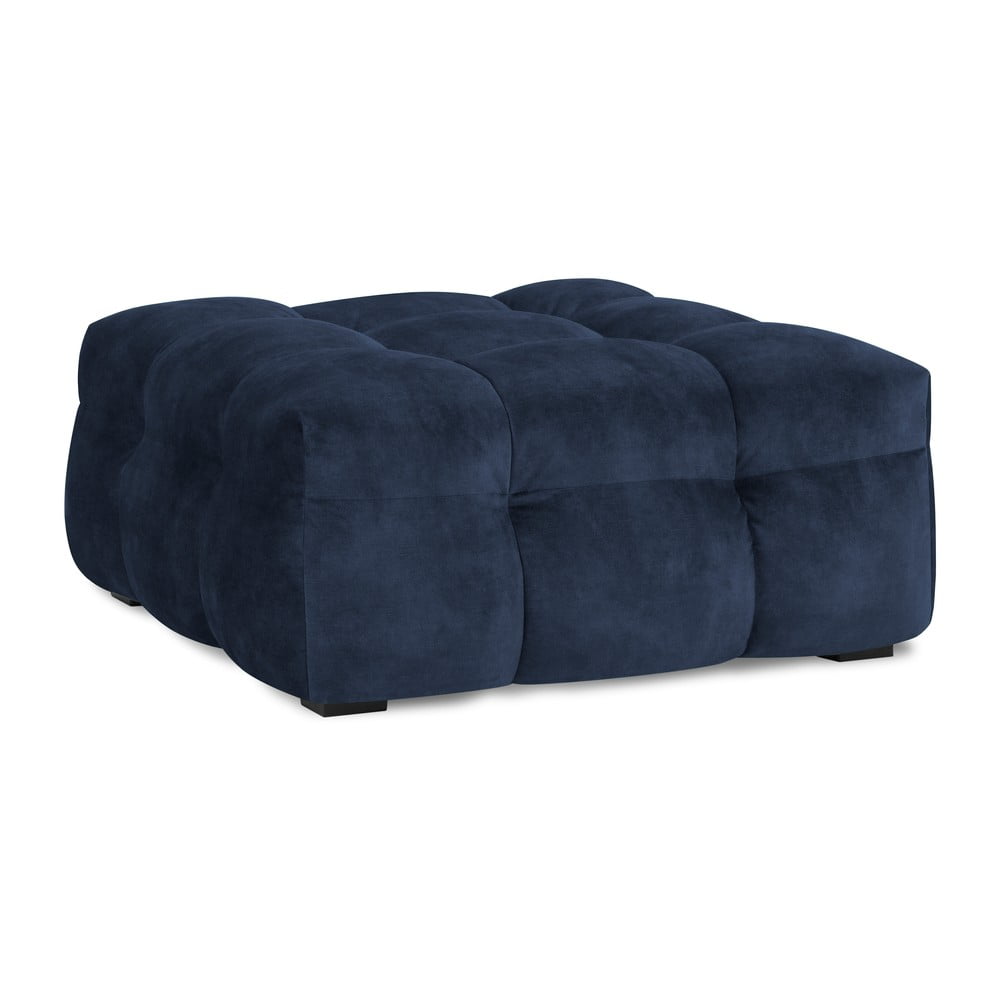 E-shop Modrý zamatový puf Windsor & Co Sofas Vesta