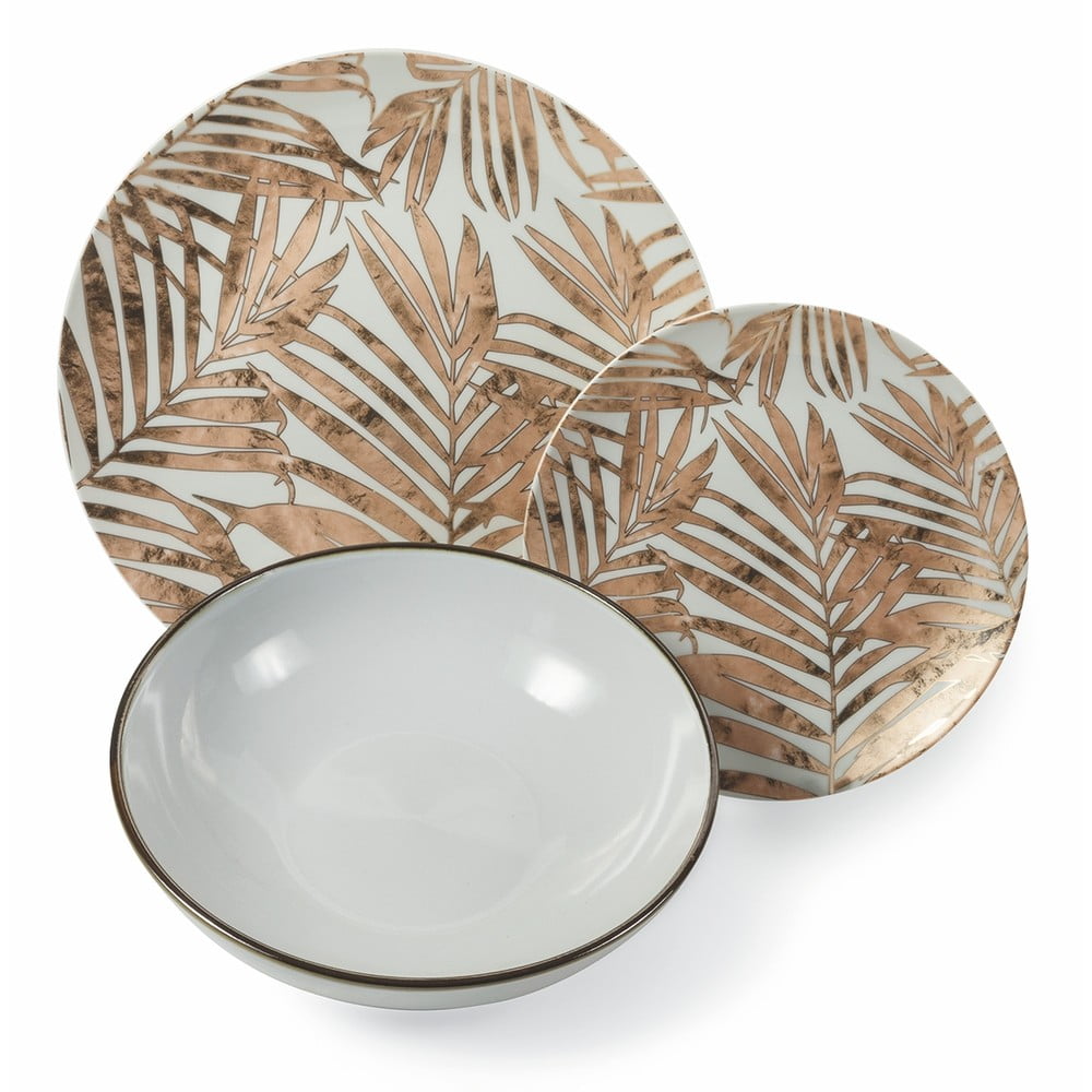 E-shop 18-dielna súprava tanierov z porcelánu a kameniny Villa d'Este Forest