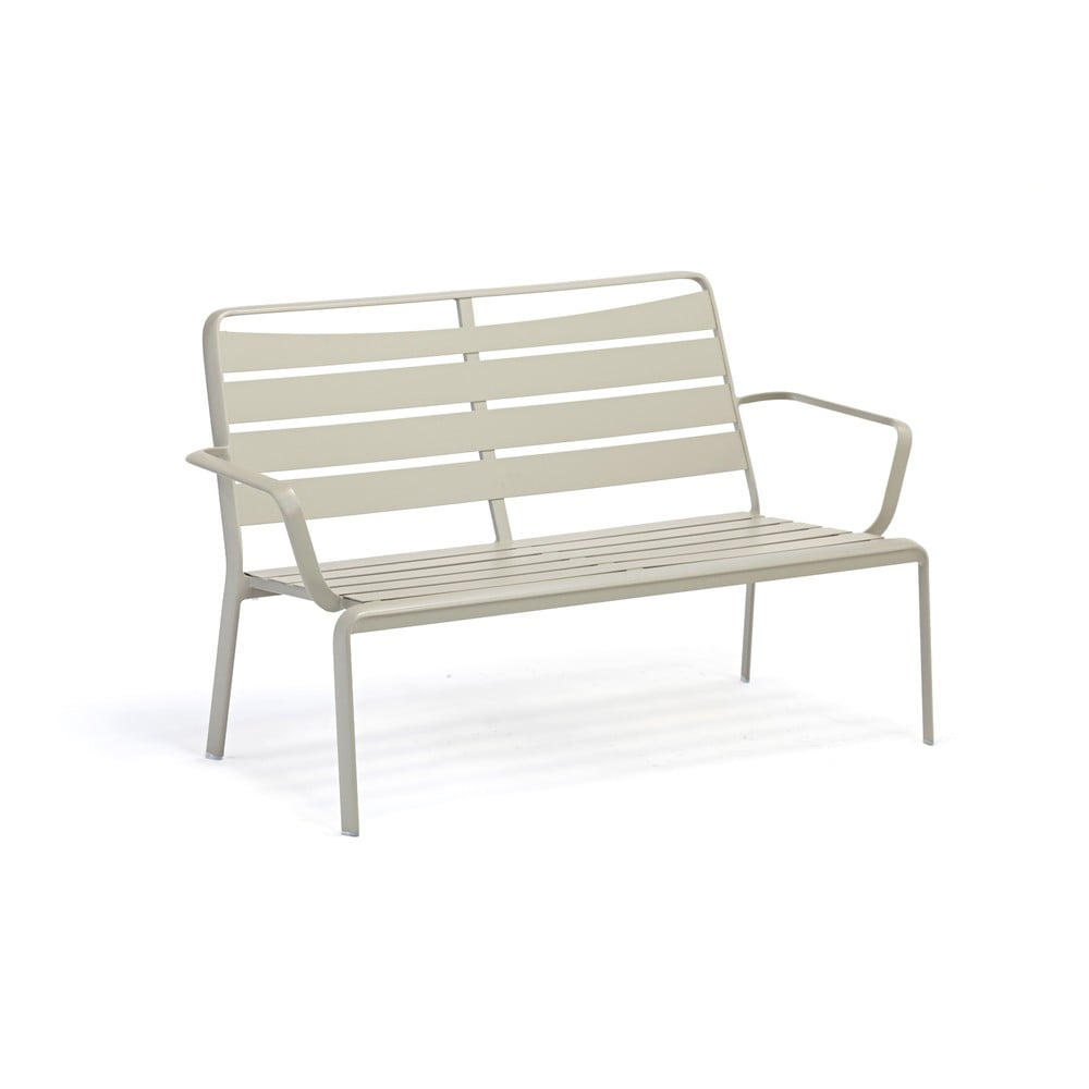 E-shop Sivá záhradná hliníková lavica z hliníka Ezeis Spring