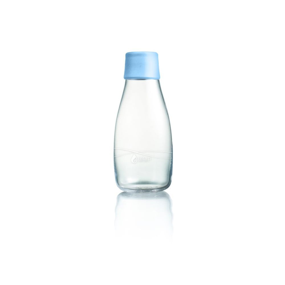 E-shop Pastelovomodrá sklenená fľaša ReTap s doživotnou zárukou, 300 ml