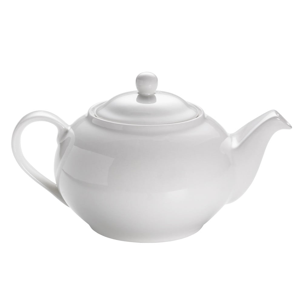 E-shop Biela porcelánová čajová kanvica Maxwell & Williams Basic, 1 l