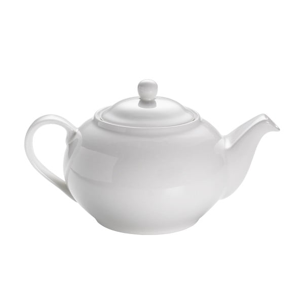 Biela porcelánová čajová kanvica Maxwell & Williams Basic, 1 l
