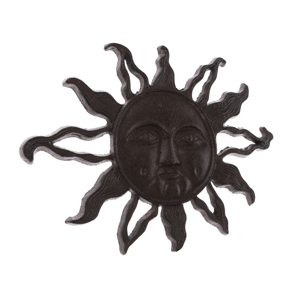 E-shop Čierna vonkajšia liatinová nástenná dekorácia Dakls Sunshine