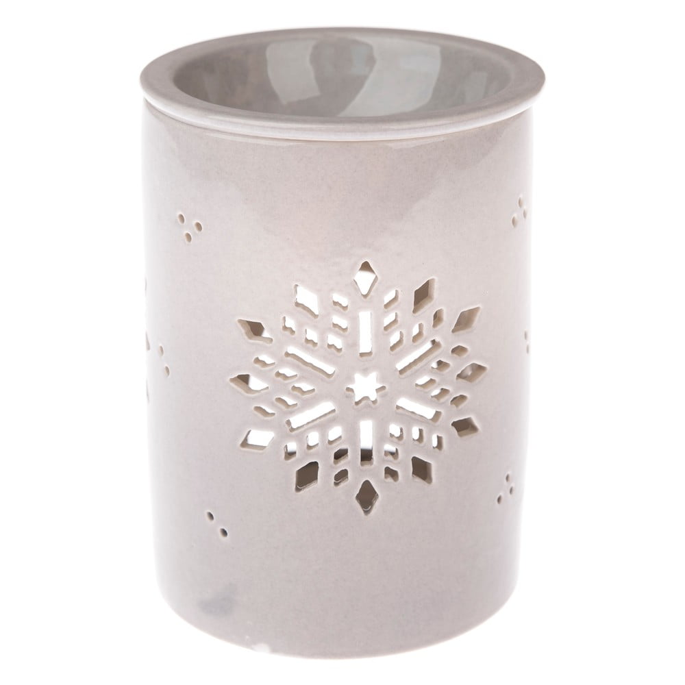 E-shop Sivá porcelánová aromalampa Dakls, výška 12,2 cm