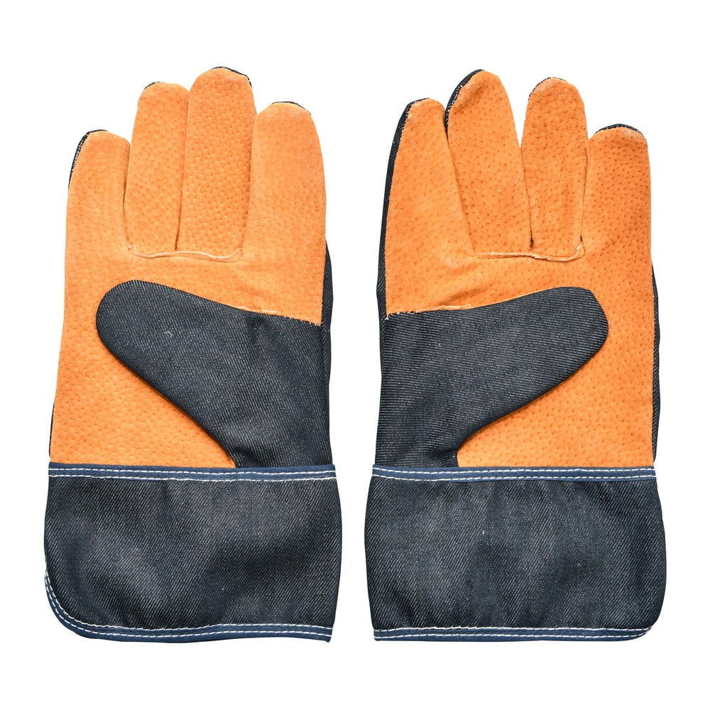 E-shop Modro-oranžové záhradnícke rukavice Esschert Design Denim