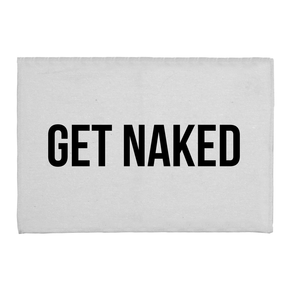 E-shop Biela kúpeľňová predložka 60x40 cm Get Naked - Really Nice Things