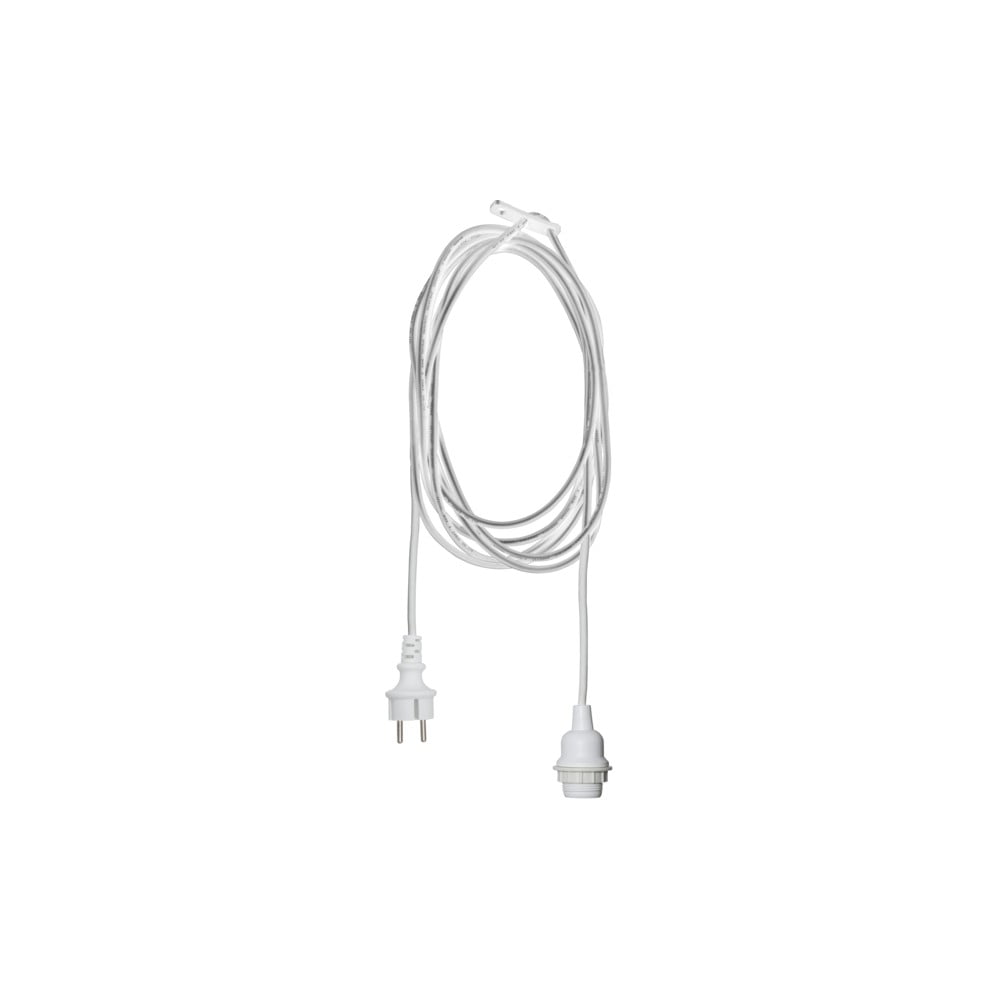 E-shop Biely kábel s koncovkou pre žiarovku Star Trading Cord Ute, dĺžka 2,5 m