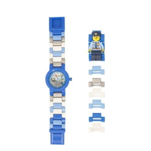 Detské hodinky s figúrkou LEGO® City Police Officer