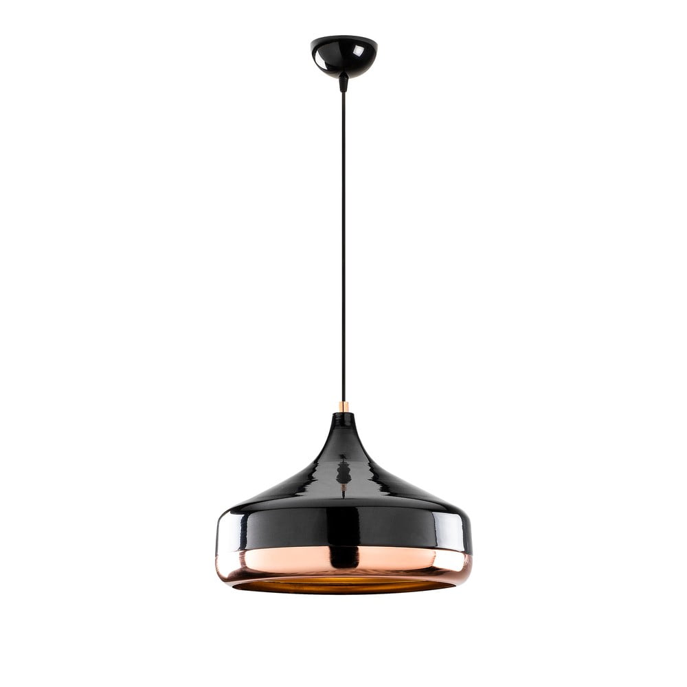 E-shop Závesné svietidlo v čierno-medenej farbe Opviq lights Yildo, ø 36 cm