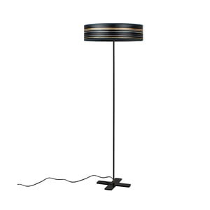Modrá pruhovaná stojacia lampa Bulb Attack Ocho Slim, ⌀ 50 cm