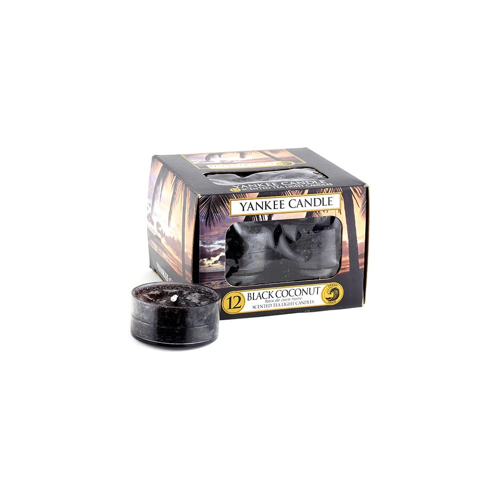 Obrázok Yankee Candle Black Coconut čajová sviečka 12 x 9,8 g  