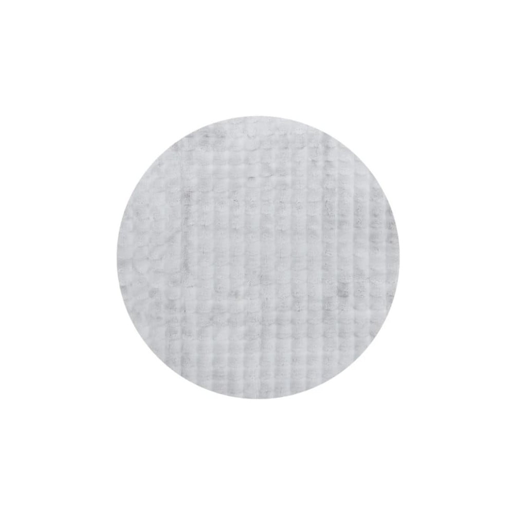 Svetlosivý prateľný okrúhly koberec ø 200 cm Bubble Grey – Mila Home
